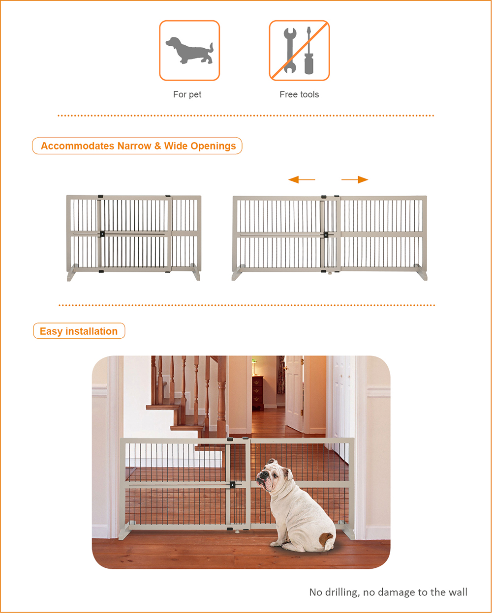 Expandable Standing Pet Gate_Pet Gate_Pet_Our Products | DEMBY group